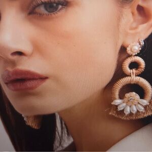 Anne Fontaine Paris, New with tags, Mira clip on embellished‎ earrings